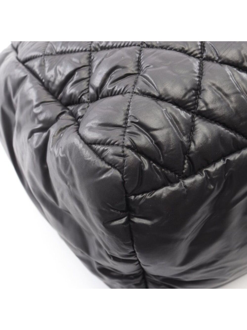 Chanel Coco Cocoon Black Nylon Leather Boston Bag - Picture 6 of 9